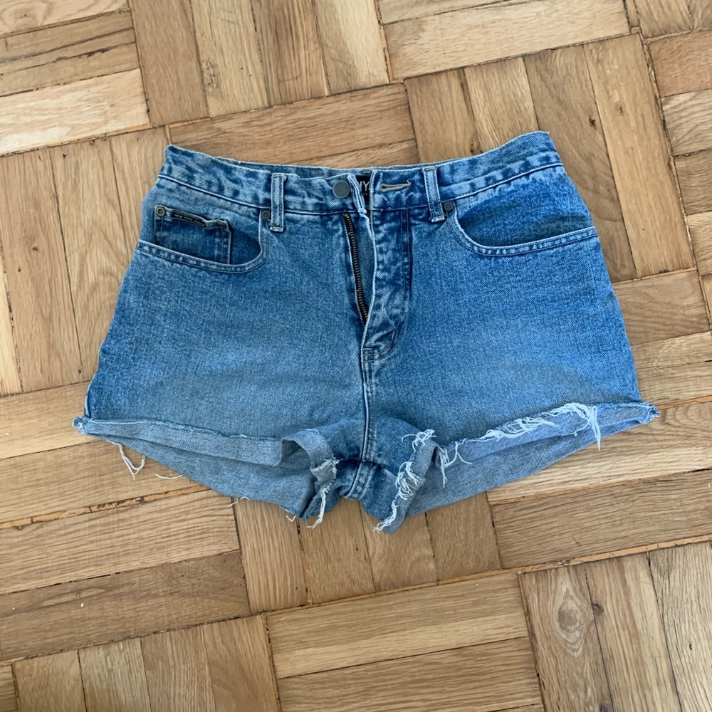 Vintage high rise denim shorts